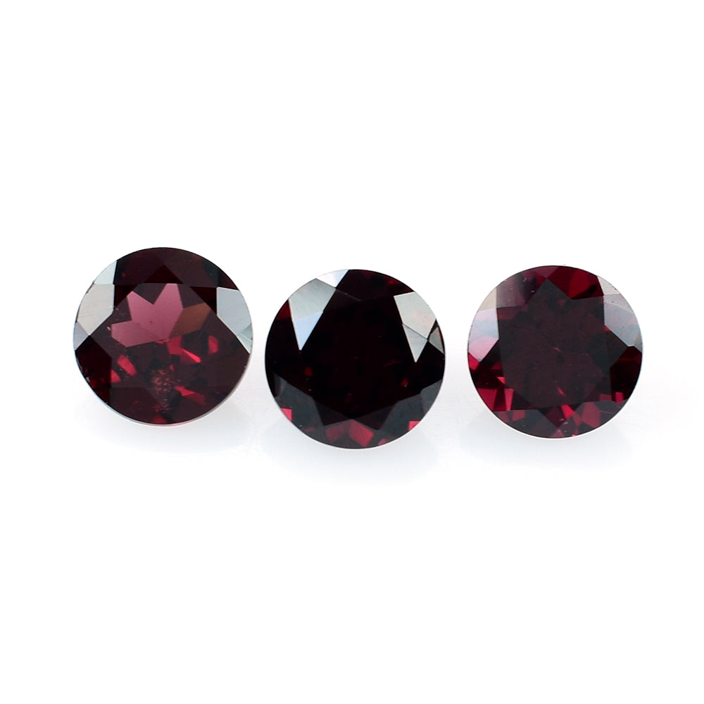 RHODOLITE CUT ROUND (DARK PURPLE) 6MM 1.13 Cts.