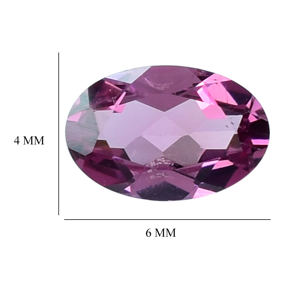 RHODOLITE (PINK) CUT OVAL 6X4MM 0.53 Cts.