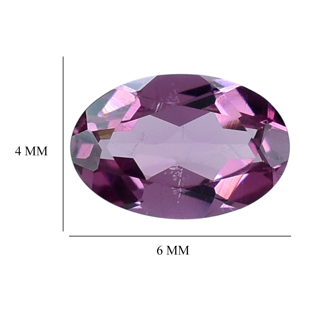 RHODOLITE (PINK) CUT OVAL 6X4MM 0.54 Cts.