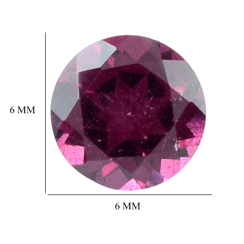 RHODOLITE (PINK) CUT ROUND 6MM 1.02 Cts.