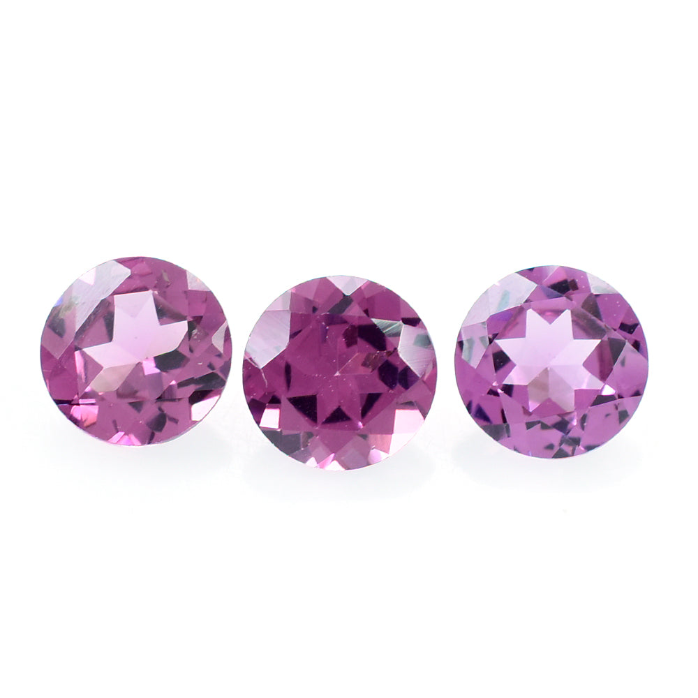 RHODOLITE (PINK) CUT ROUND 6MM 1.03 Cts.
