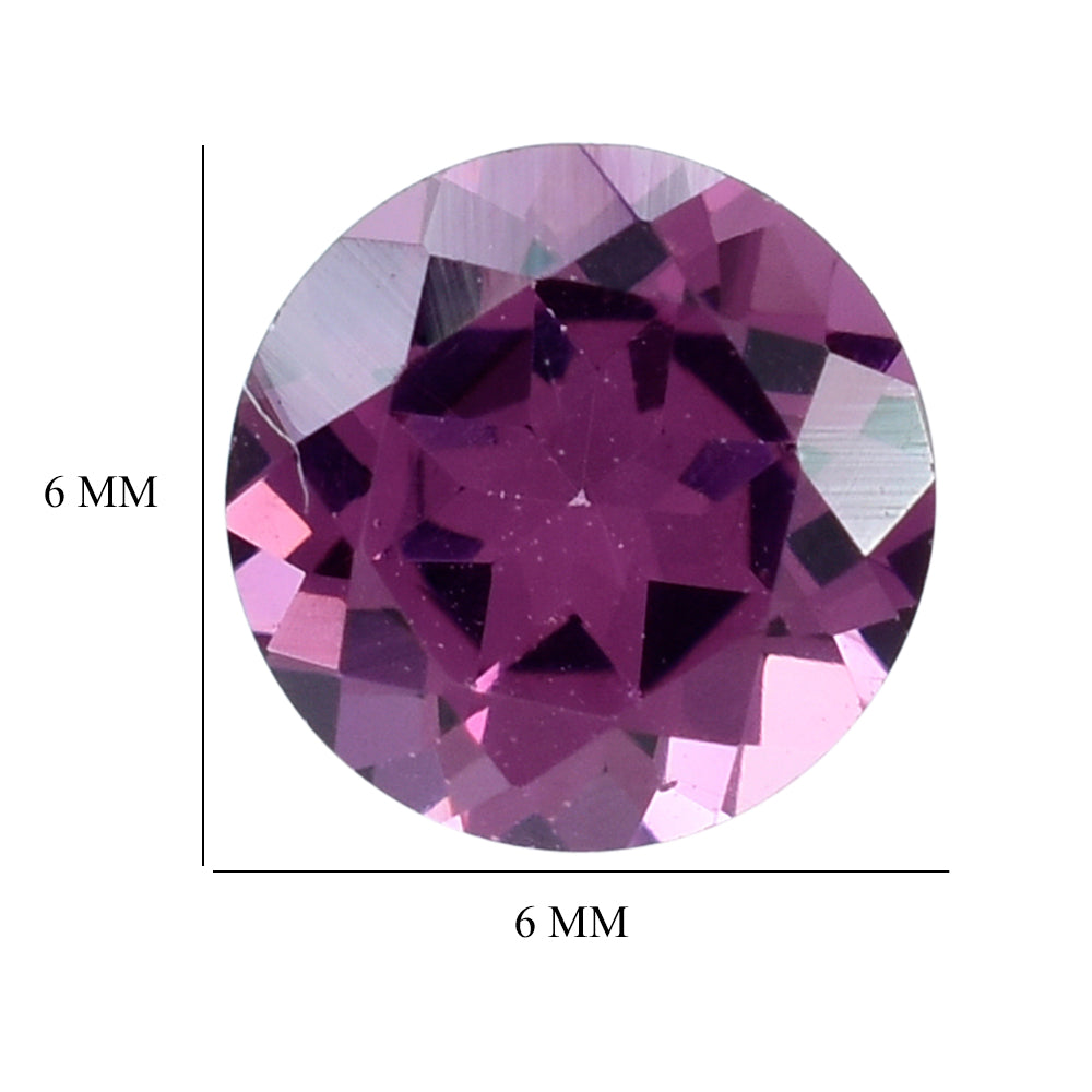 RHODOLITE (PINK) CUT ROUND 6MM 1.03 Cts.