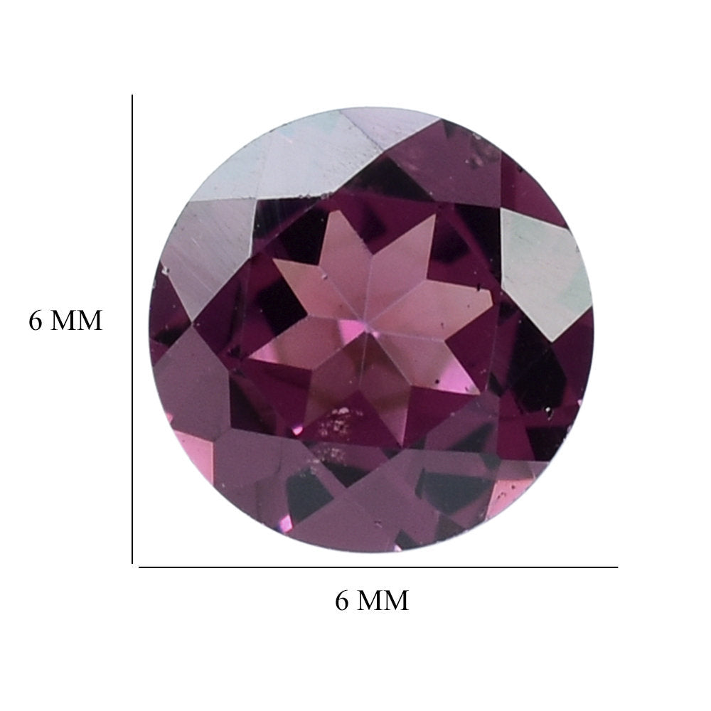 RHODOLITE (PINK) CUT ROUND 6MM 0.94 Cts.