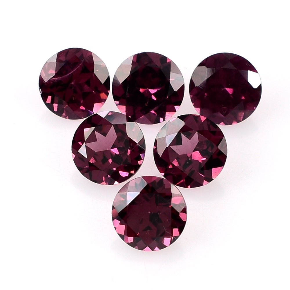 RHODOLITE (PINK) CUT ROUND 6MM 1.01 Cts.
