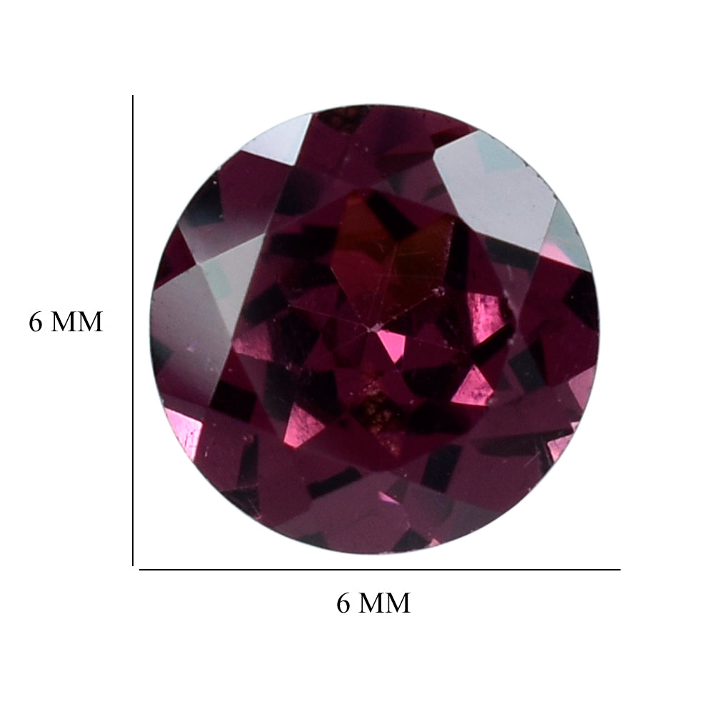 RHODOLITE (PINK) CUT ROUND 6MM 1.01 Cts.