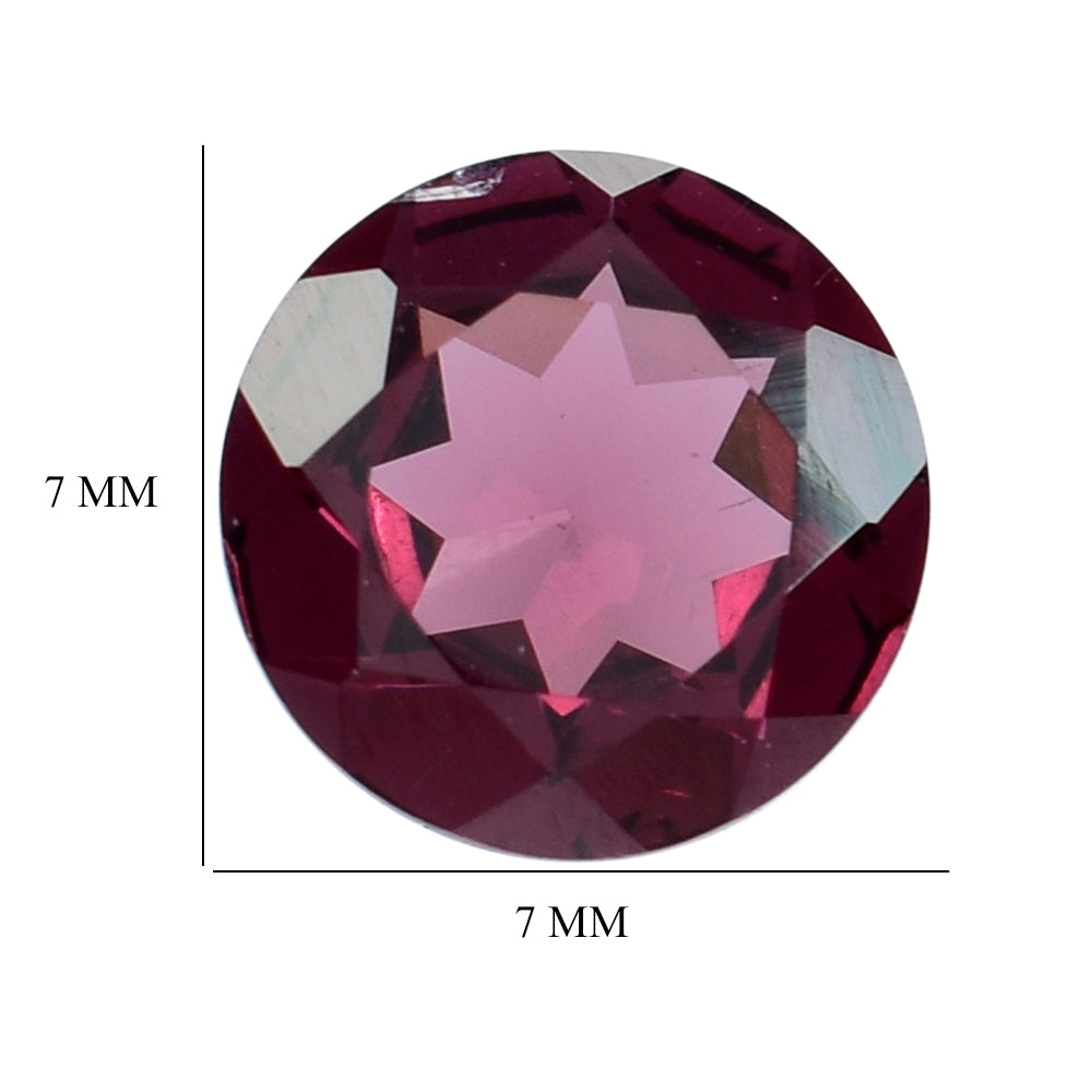 RHODOLITE (PINK) CUT ROUND 7MM 1.45 Cts.