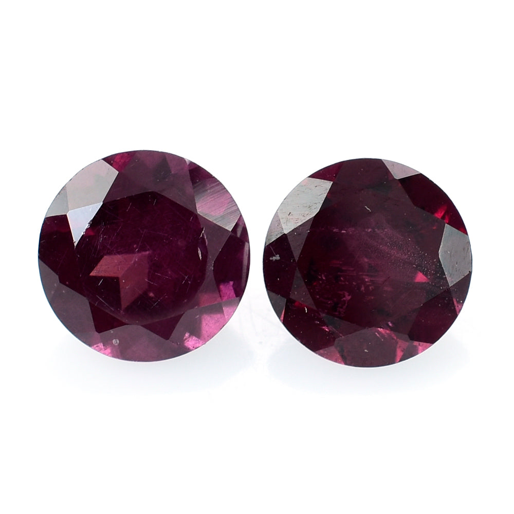 RHODOLITE (PINK) CUT ROUND 7MM 1.55 Cts.