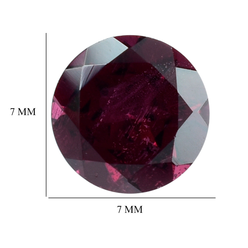 RHODOLITE (PINK) CUT ROUND 7MM 1.55 Cts.