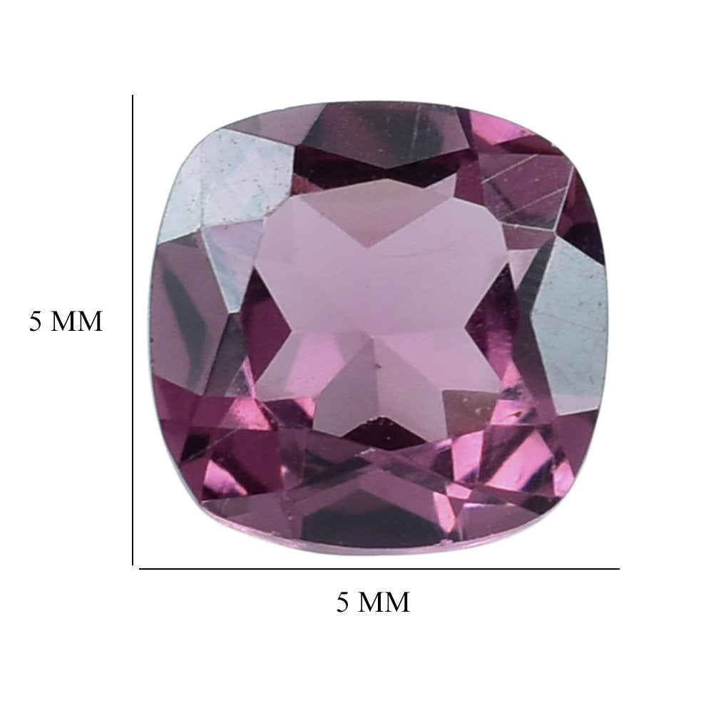 RHODOLITE (PINK) CUT CUSHION 5MM 0.65 Cts.