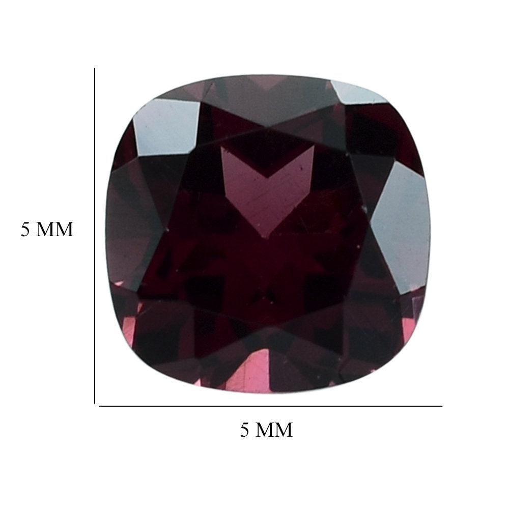 RHODOLITE (PINK) CUT CUSHION 5MM 0.75 Cts.