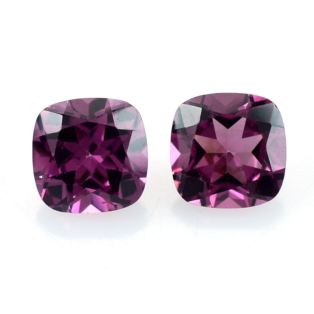 RHODOLITE (PINK) CUT CUSHION 6MM 1.25 Cts.