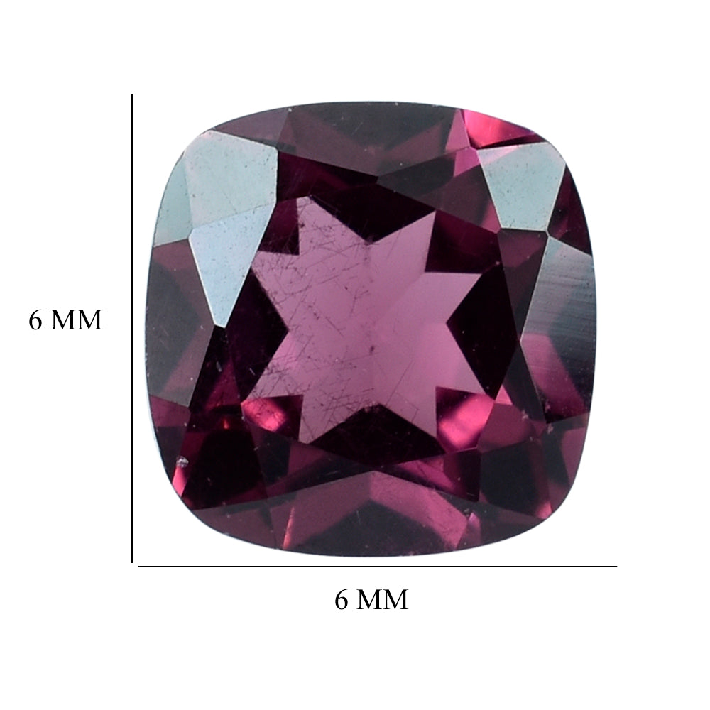 RHODOLITE (PINK) CUT CUSHION 6MM 1.11 Cts.