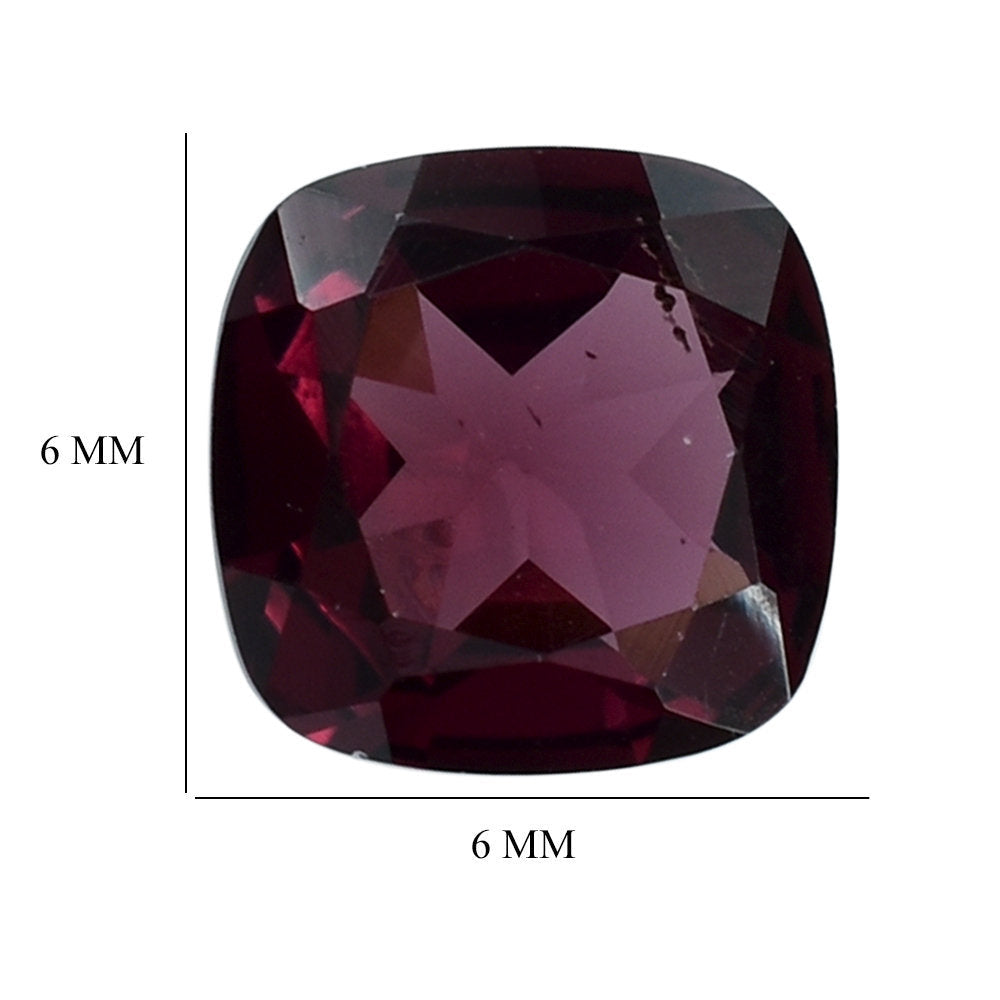 RHODOLITE (PINK) CUT CUSHION 6MM 1.10 Cts.