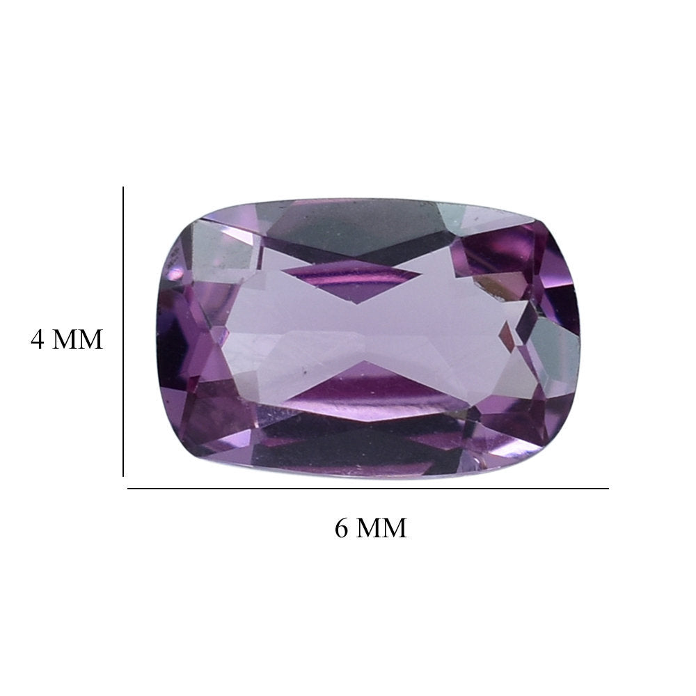 RHODOLITE (PINK) CUT CUSHION 6X4MM 0.55 Cts.