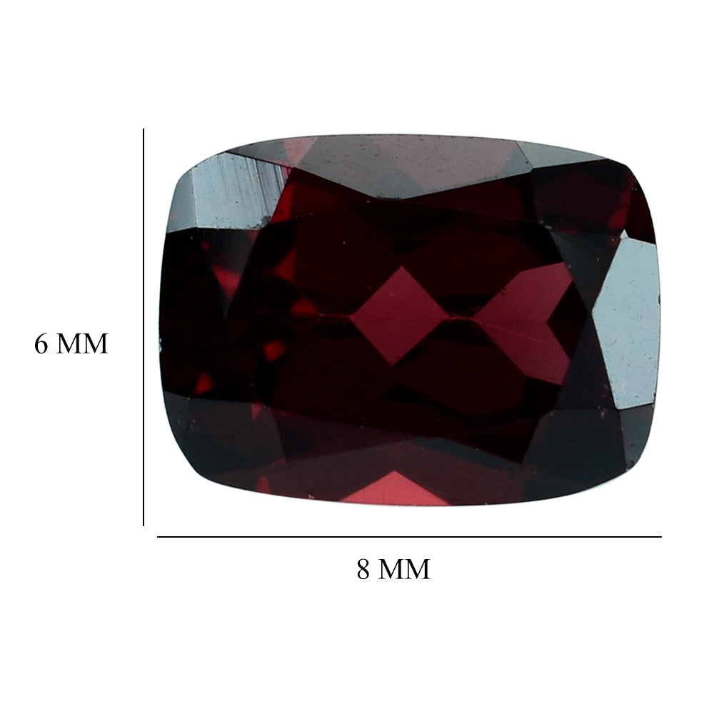 RHODOLITE (PINK) CUT CUSHION 8X6MM 1.85 Cts.