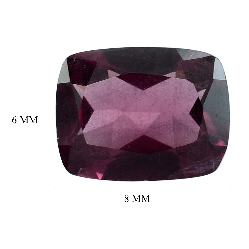RHODOLITE (PINK) CUT CUSHION 8X6MM 1.40 Cts.