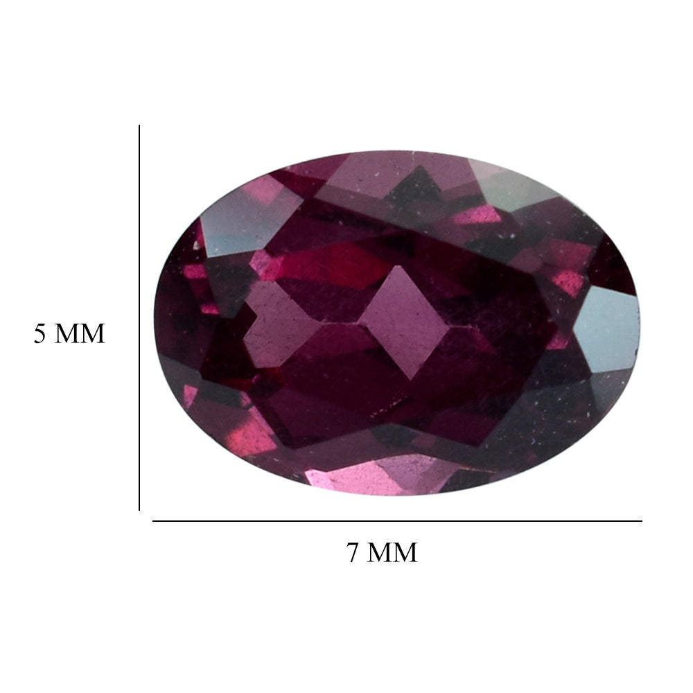 RHODOLITE (PINK) CUT OVAL 7X5MM 0.94 Cts.
