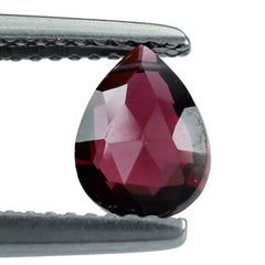 RHODOLITE ROSE CUT BRIOLETTE (FULL DRILL) PEAR 7X5MM 1.35 Cts.