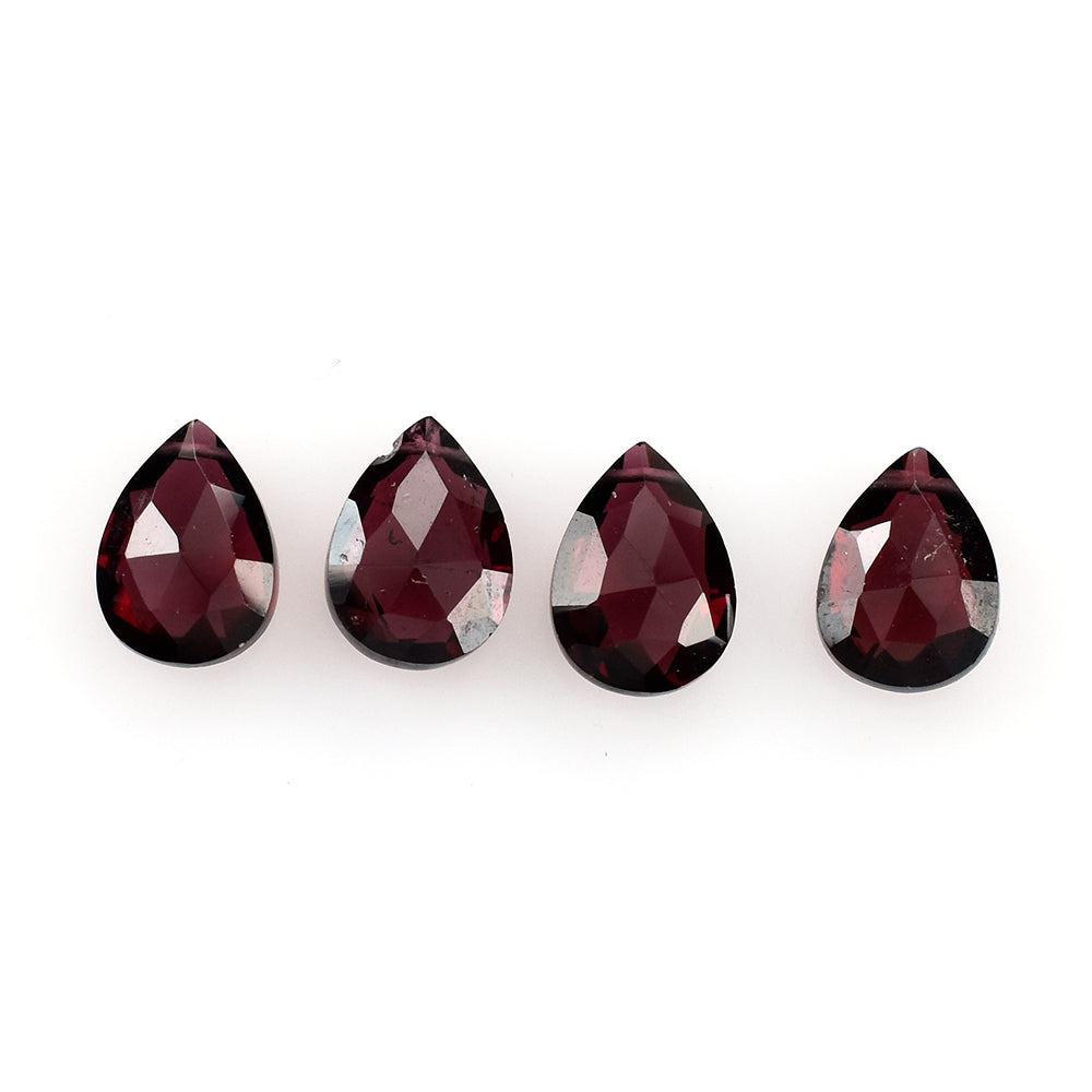 RHODOLITE ROSE CUT BRIOLETTE (FULL DRILL) PEAR 7X5MM 1.35 Cts.