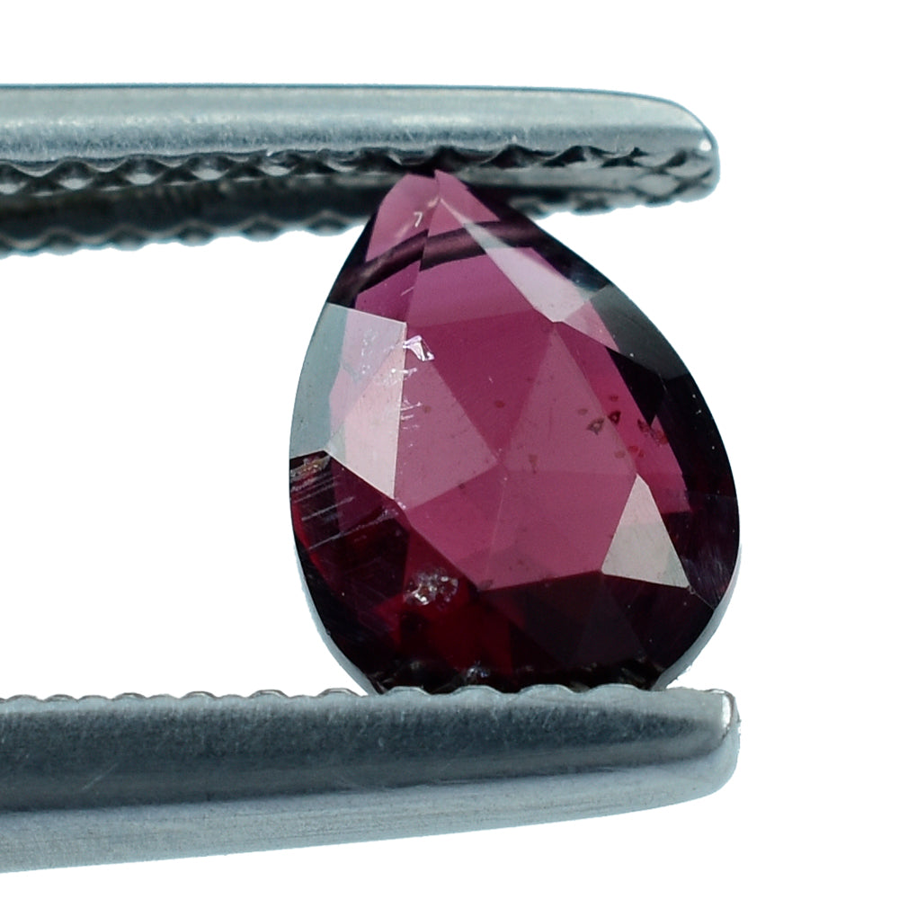 RHODOLITE ROSE CUT BRIOLETTE (FULL DRILL) PEAR 7X5MM 1.24 Cts.