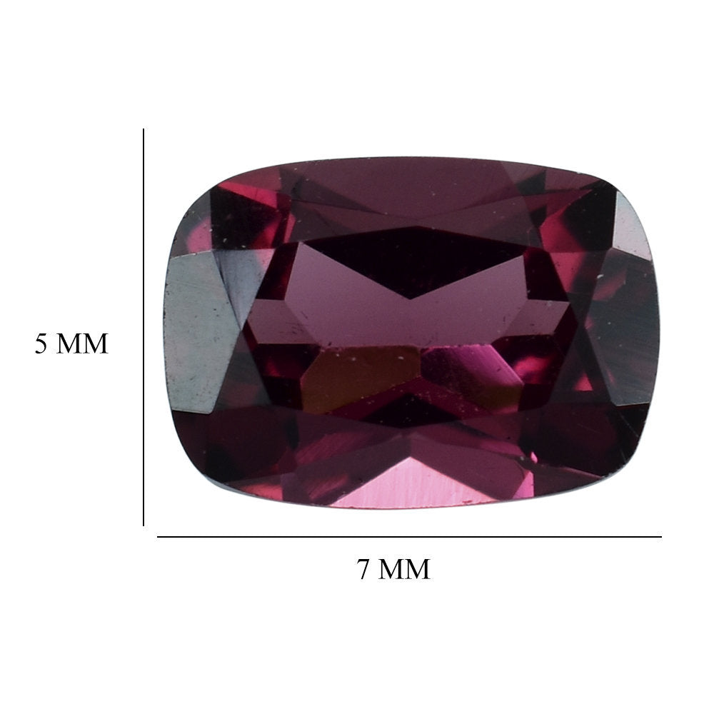 RHODOLITE (PINK) CUT CUSHION 7X5MM 1.16 Cts.