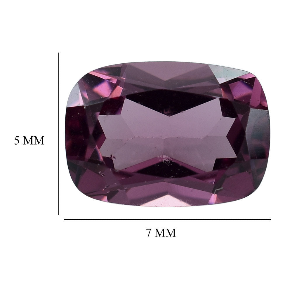 RHODOLITE (PINK) CUT CUSHION 7X5MM 1.12 Cts.