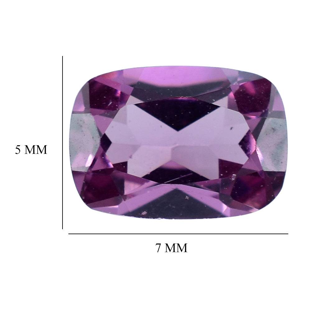 RHODOLITE (PINK) CUT CUSHION 7X5MM 1.04 Cts.