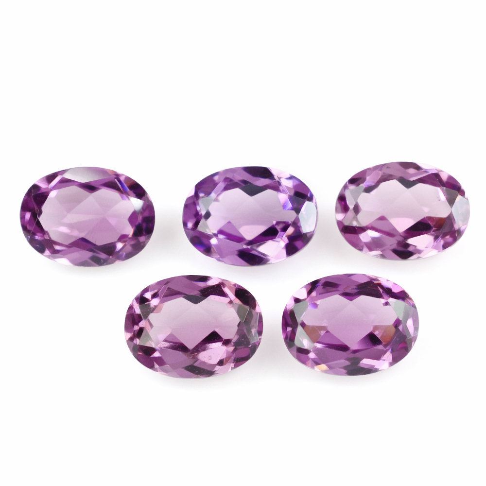 RHODOLITE GARNET CUT OVAL (LIGHT) 8X6MM 1.51 Cts.