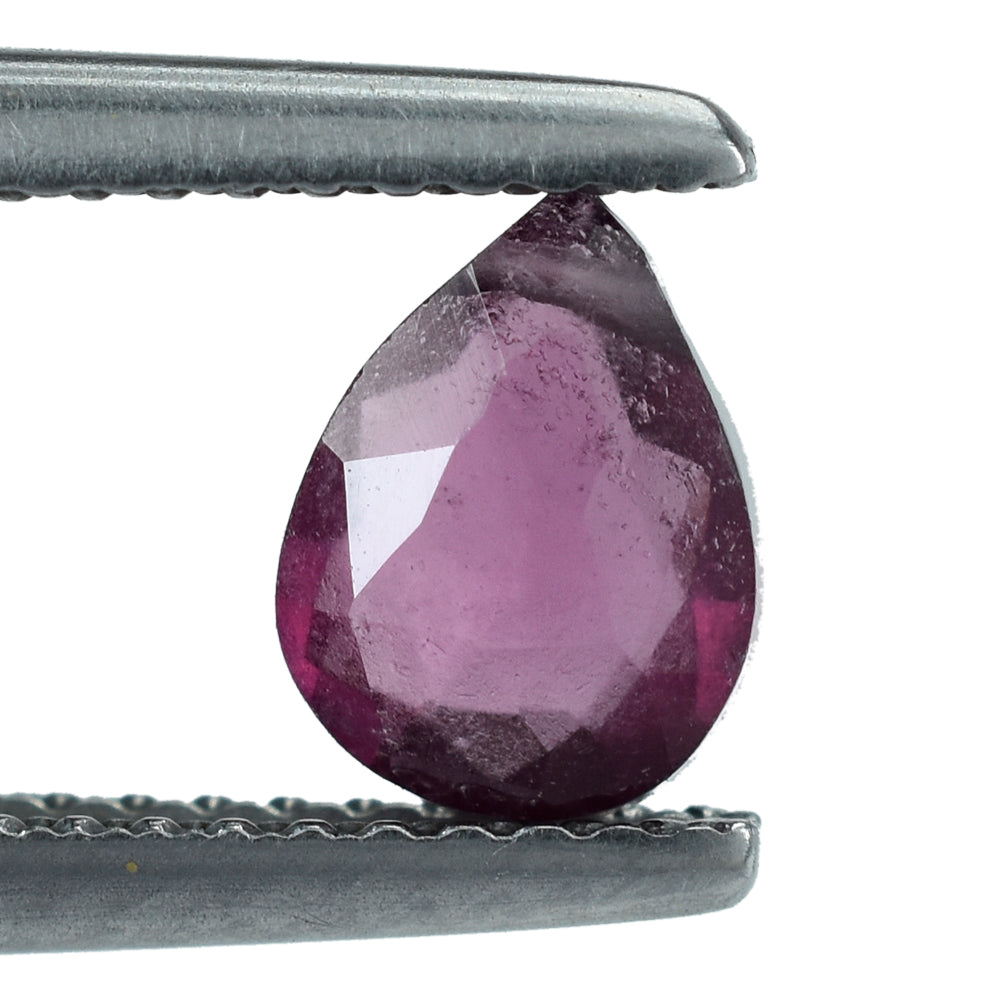 RHODOLITE ROSE CUT BRIOLETTE PEAR (FULL DRILL) 7X5.50MM 1.00 Cts.