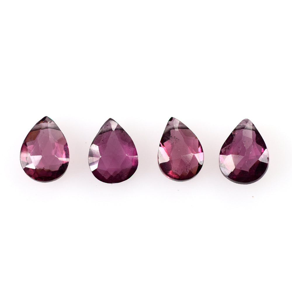 RHODOLITE ROSE CUT BRIOLETTE PEAR (FULL DRILL) 7X5.50MM 1.00 Cts.