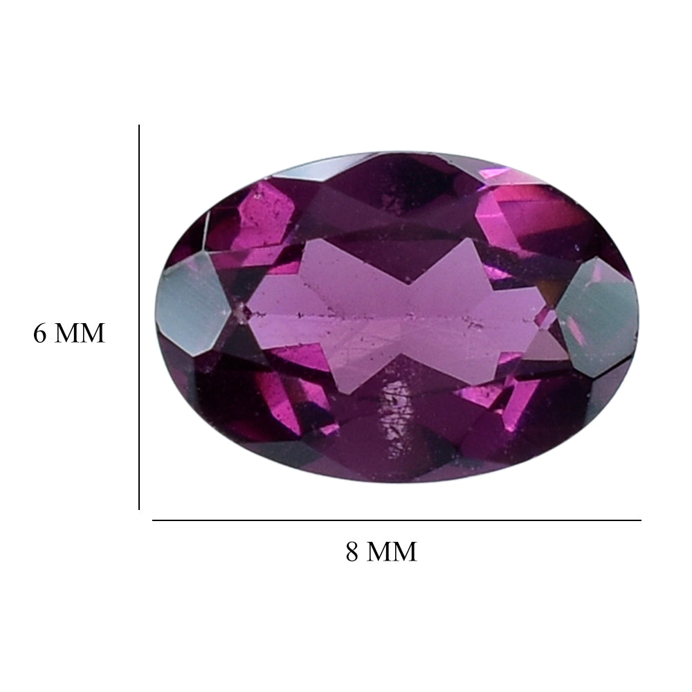 RHODOLITE CUT OVAL (PURPLE) 6X4MM 0.57 Cts.