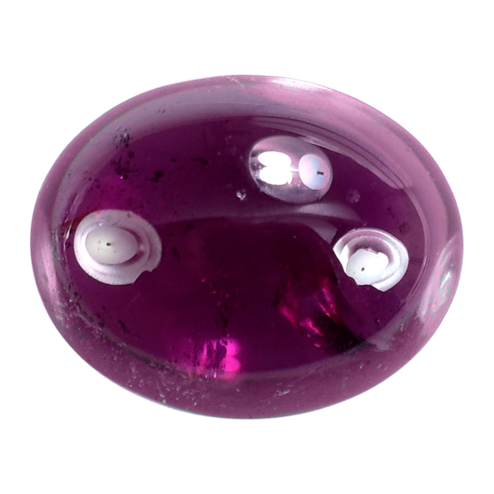 RHODOLITE OVAL CAB (DARK/SI) 10X8MM 3.41 Cts.