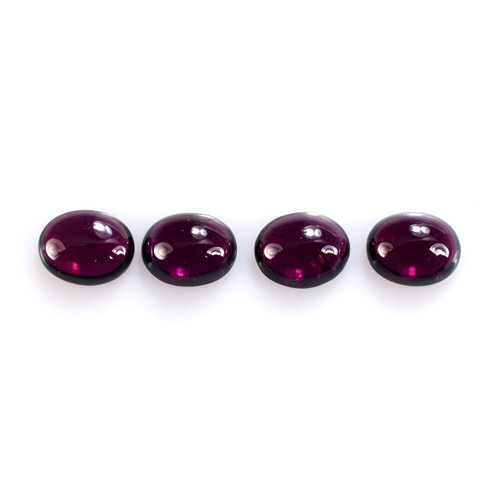 RHODOLITE OVAL CAB (DARK/SI) 10X8MM 3.41 Cts.