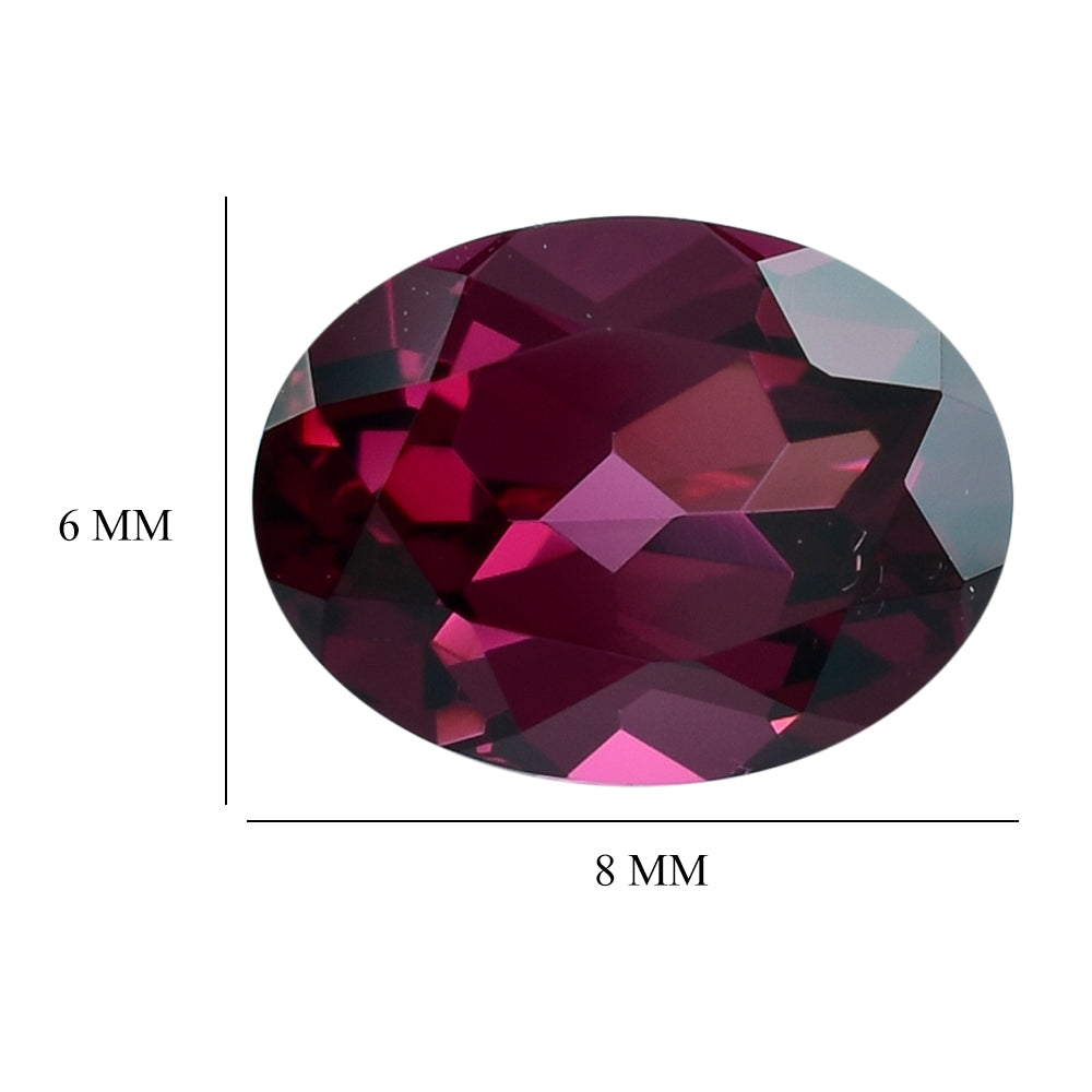RHODOLITE CUT OVAL (MEDIUM) 8X6MM 1.61 Cts.