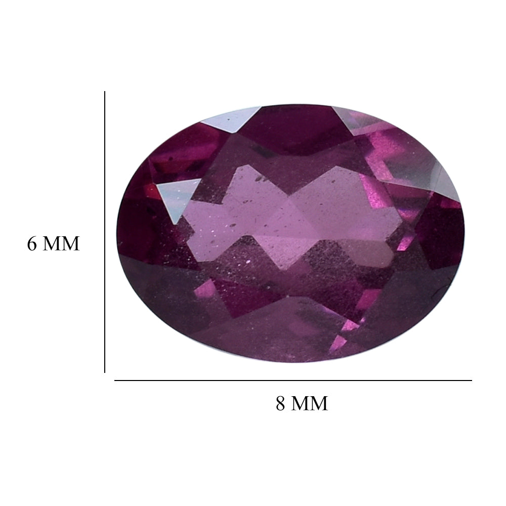 RHODOLITE CUT OVAL (HI) 8X6MM 1.57 Cts.