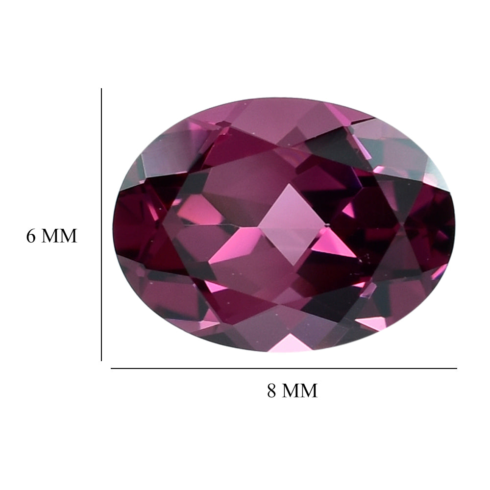 RHODOLITE CUT OVAL (MEDIUM) 8X6MM 1.58 Cts.