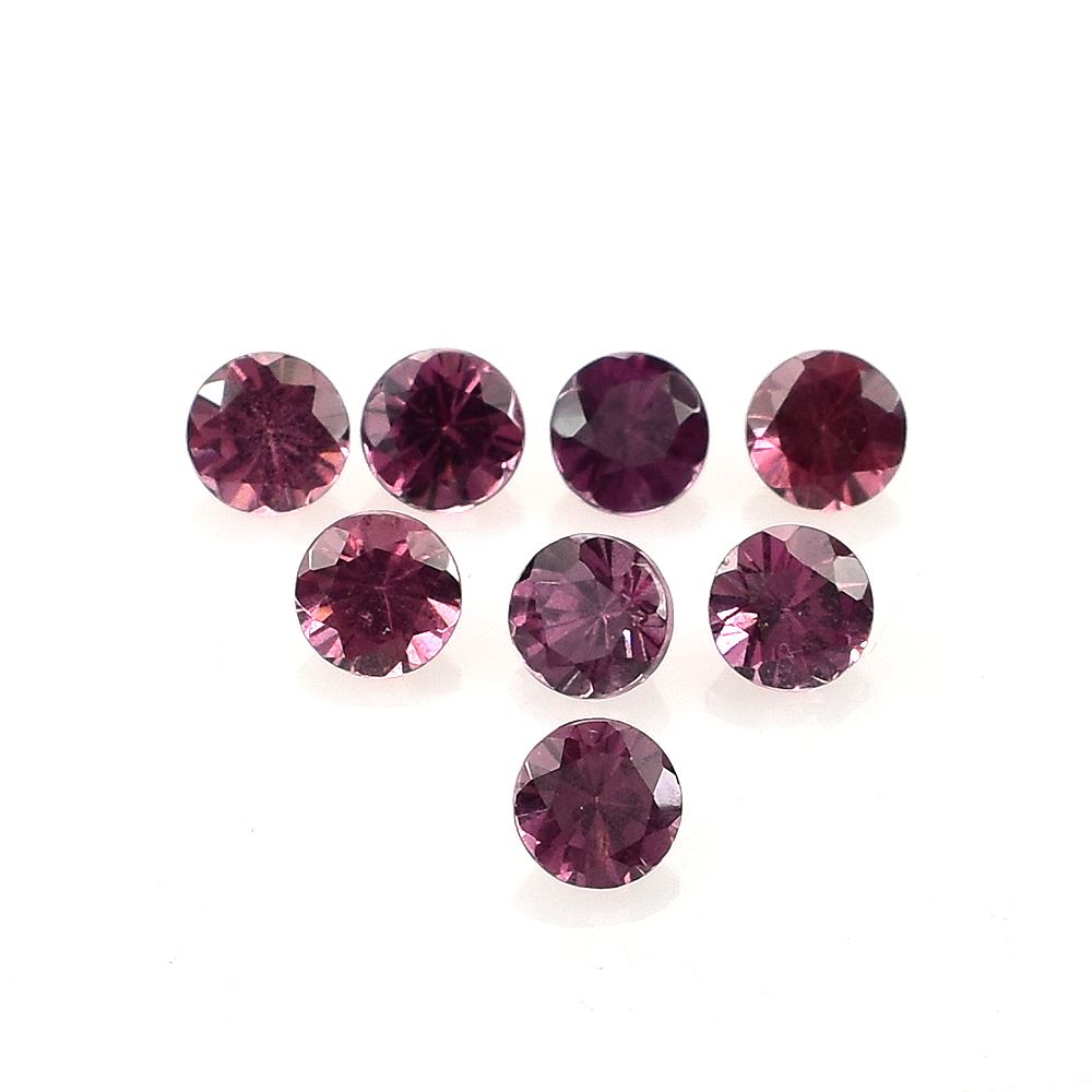 RHODOLITE DIAMOND CUT ROUND (MEDIUM/CLEAN) 3.80X3.80 MM 0.28 Cts.