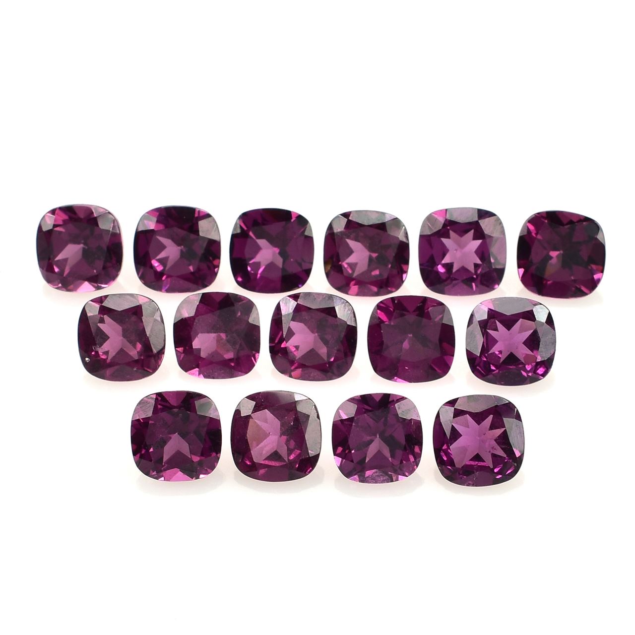 RHODOLITE CUT CUSHION (PURPLE)(MEDIUM)(SI) 6.00X6.00 MM 1.09 Cts.
