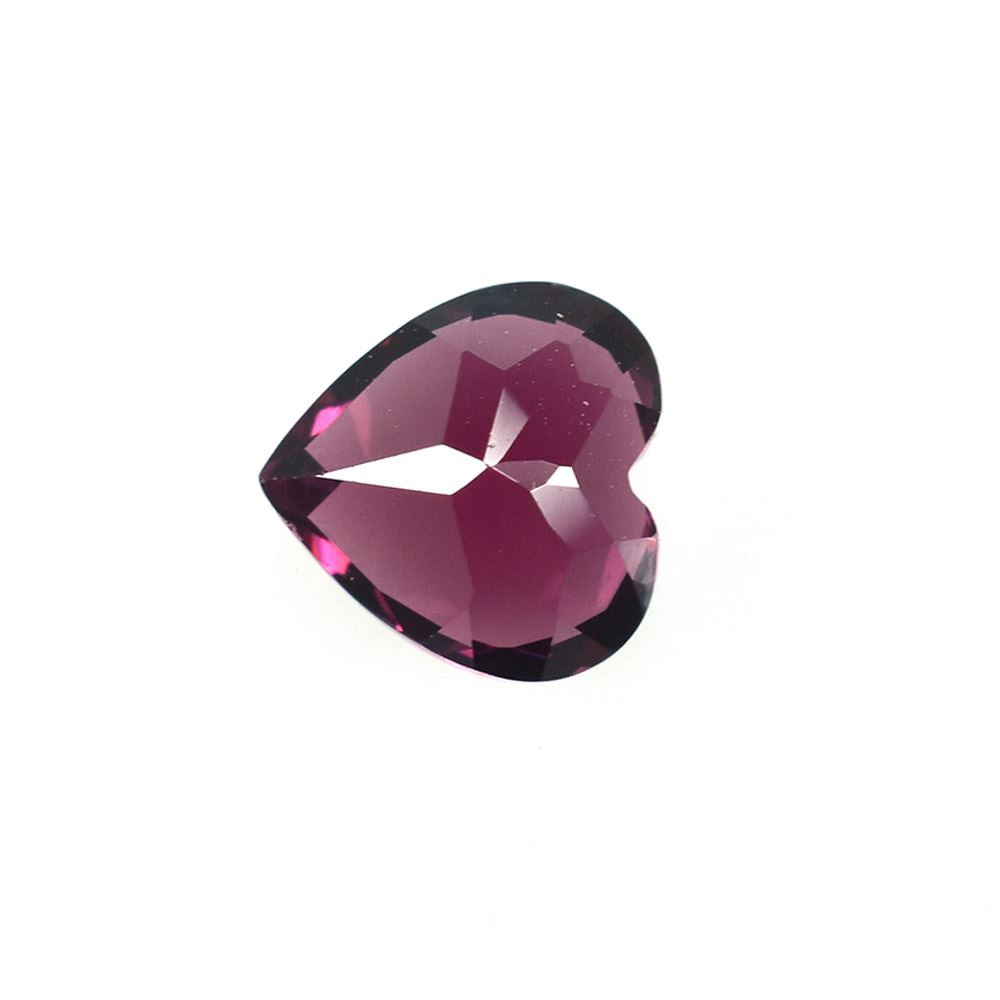 RHODOLITE CUT HEART (REDISH PURPLE DARK)(SI) 7.00X7.00 MM 1.63 Cts.