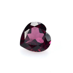 RHODOLITE CUT HEART (REDDISH PURPLR DARK)(HI) 9.00X9.00 MM 3.30 Cts.