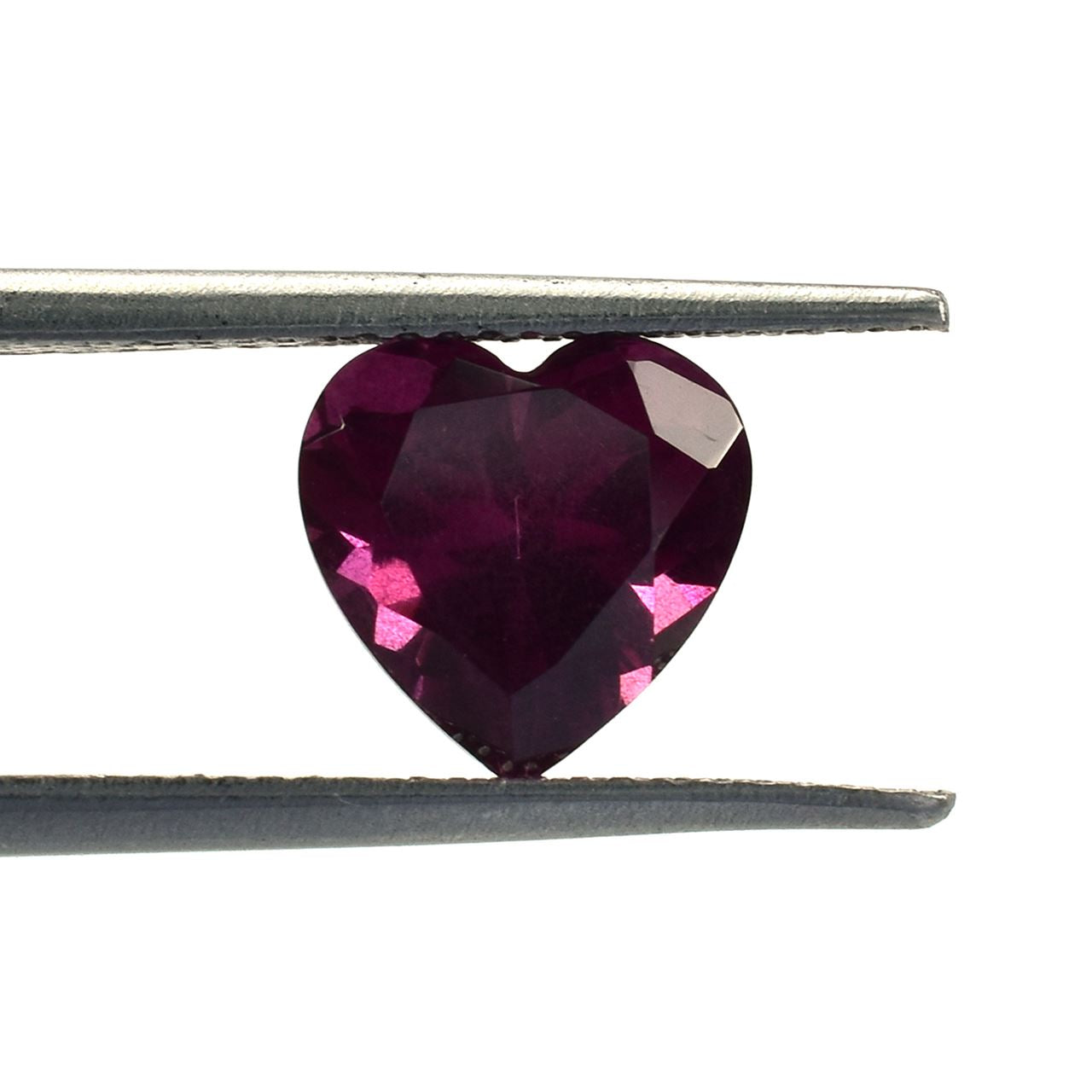 RHODOLITE CUT HEART (PURPLE MEDIUM)(HI) 9.00X9.00 MM 3.23 Cts.