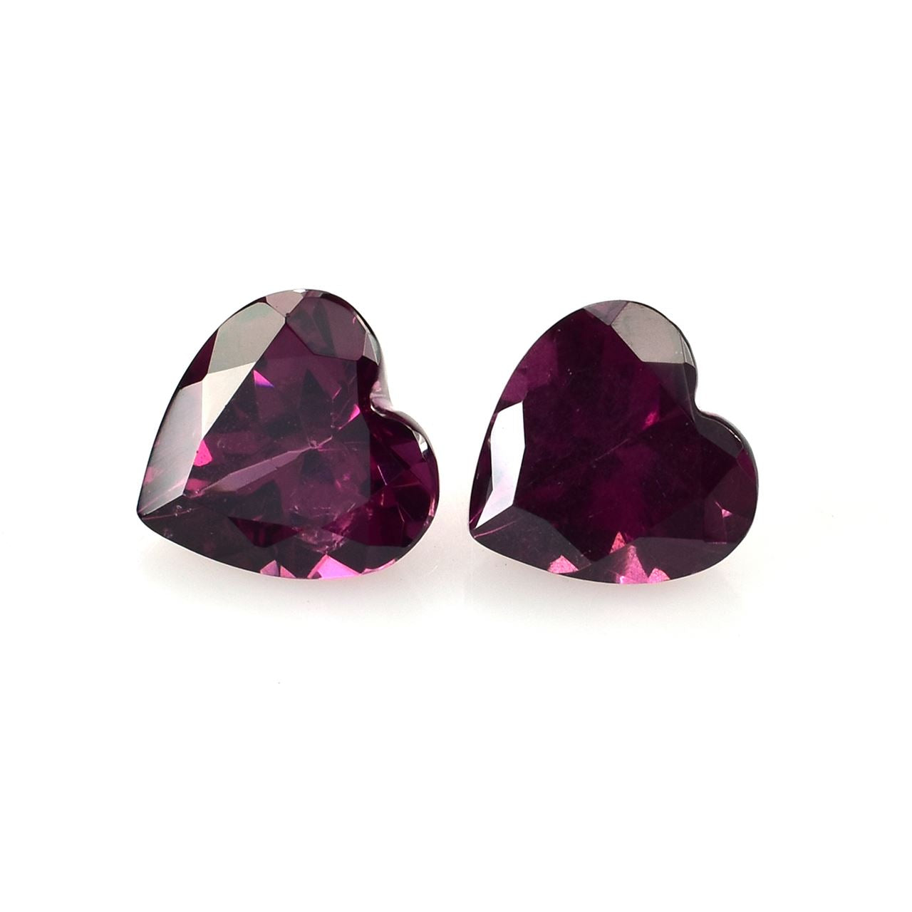 RHODOLITE CUT HEART (PURPLE MEDIUM)(HI) 9.00X9.00 MM 3.23 Cts.
