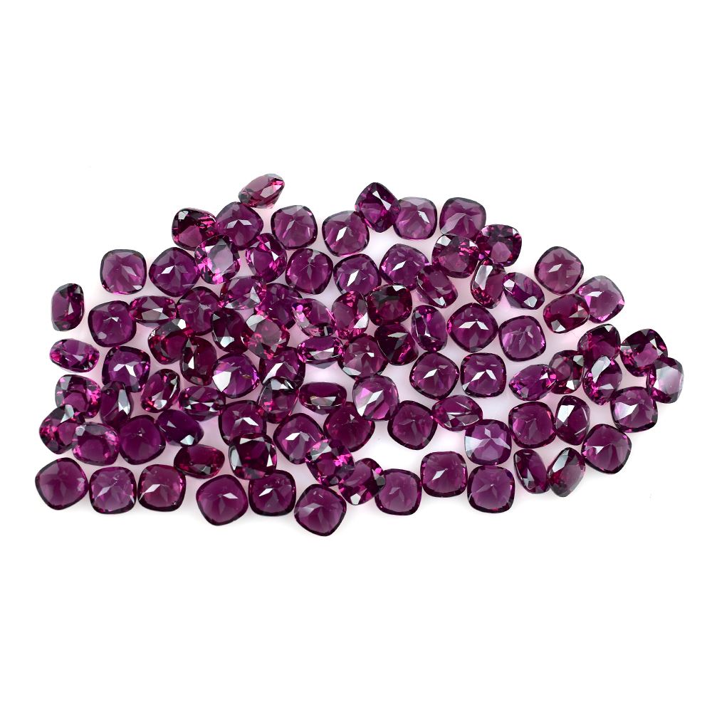 RHODOLITE CUT CUSHION SRC (REDISH PURPLE) (SI) 6.00X6.00 MM 1.20 Cts.