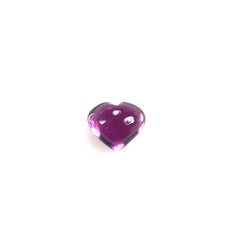 RHODOLITE PLAIN HEART CAB (PURPLE SUPER)(SI) 6.20X5.20 MM 1.15 Cts.