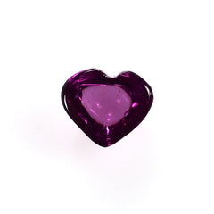 RHODOLITE PLAIN HEART CAB (PURPLE SUPER)(SI) 6.20X5.20 MM 1.15 Cts.