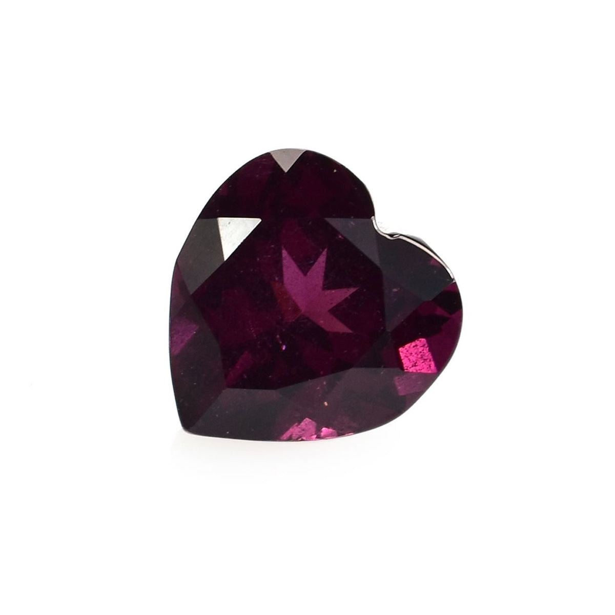 RHODOLITE CUT HEART (REDDISH PURPLE DARK)(HI) 9.00X9.00 MM 3.70 Cts.