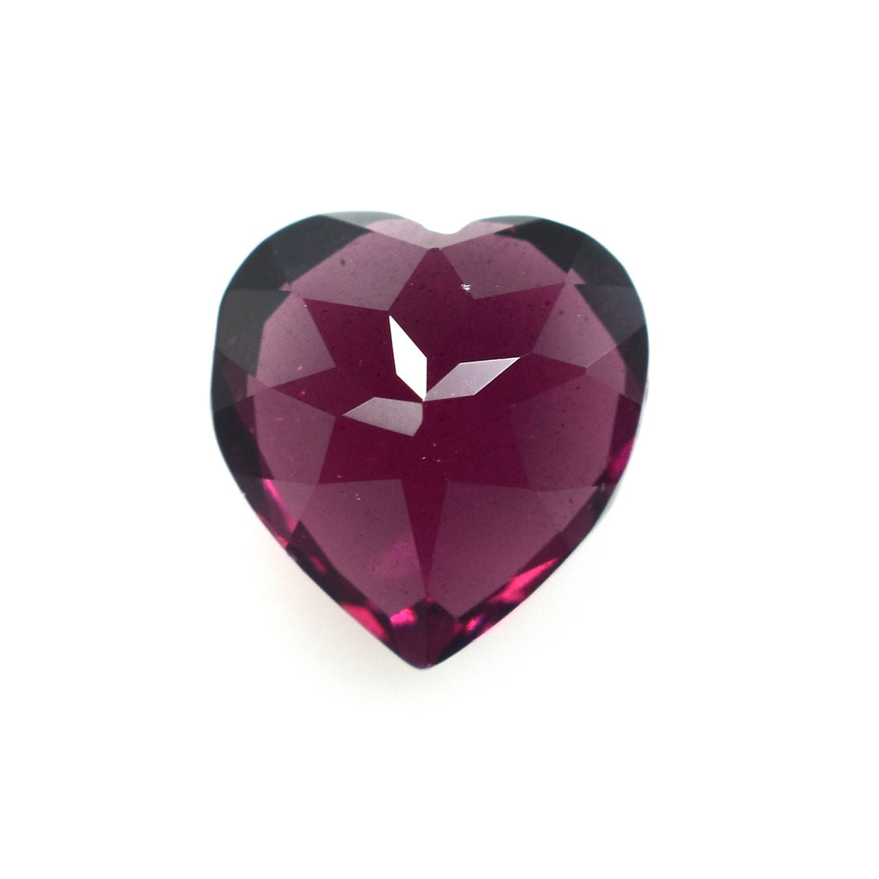 RHODOLITE CUT HEART (REDDISH PURPLE DARK)(HI) 9.00X9.00 MM 3.70 Cts.