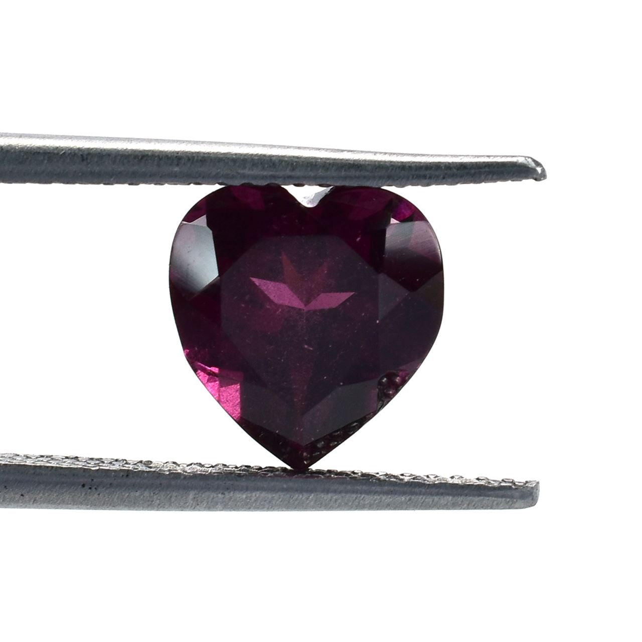RHODOLITE CUT HEART (REDDISH PURPLE DARK)(HI) 9.00X9.00 MM 3.70 Cts.
