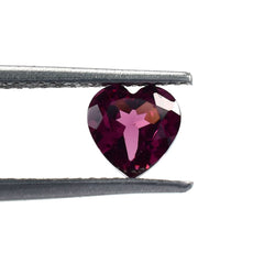 RHODOLITE CUT HEART (REDISH PURPLE LIGHT)(SI) 6.00X6.00 MM 1.13 Cts.