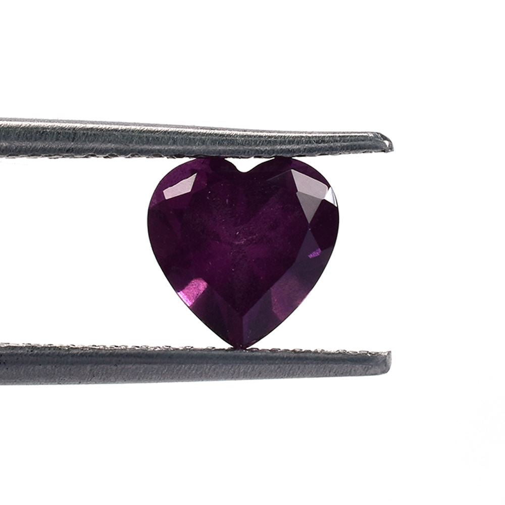 RHODOLITE CUT HEART (PURPLE MEDIUM)(HI) 7.00X7.00 MM 1.60 Cts.